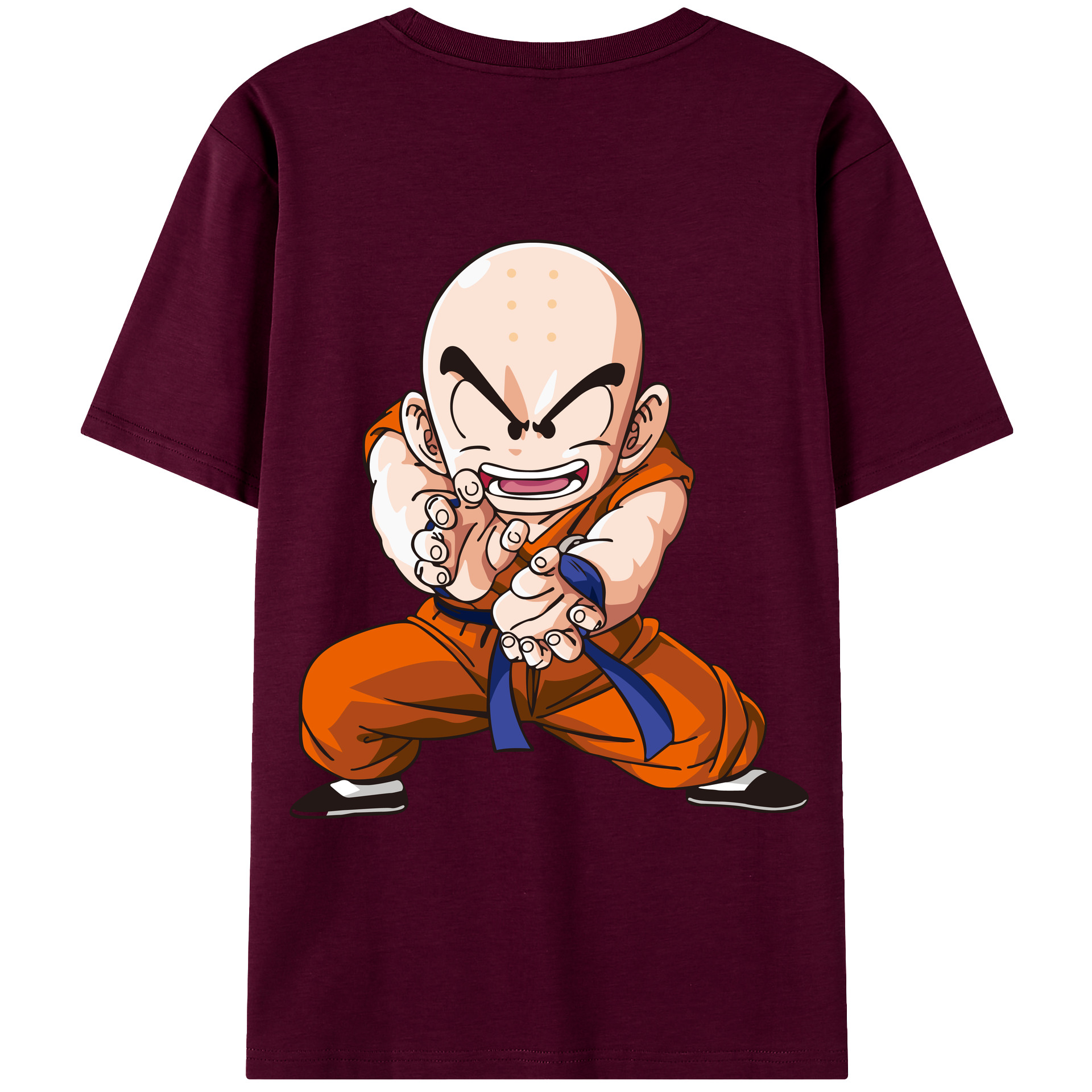 （画像用） ドラゴンボール クリリン DRAGON BALL krillin レディース半袖Tシャツ(バックプリント)